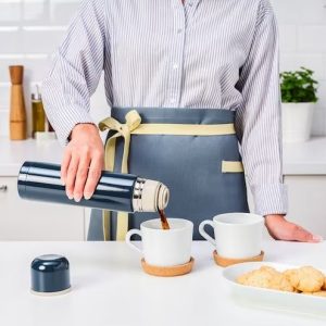 فلاسک استیل نیم لیتری ایکیا رنگ آبی مدل HÄLSA
