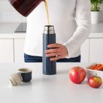 فلاسک استیل نیم لیتری ایکیا رنگ آبی مدل HÄLSA